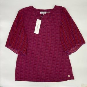 NWT Calvin Klein Short Flutter Sleeve Top, Medium